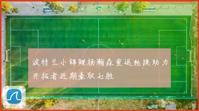 波特兰小锦鲤杨瀚森重返轮换助力开拓者近期豪取七胜